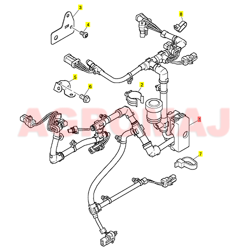 3161c081-PERKINS жгут проводов 1104d-E44T 1104d-E44TA>