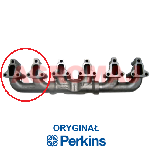 3778M121-PERKINS выпускной коллектор 1106C-E60TA>
