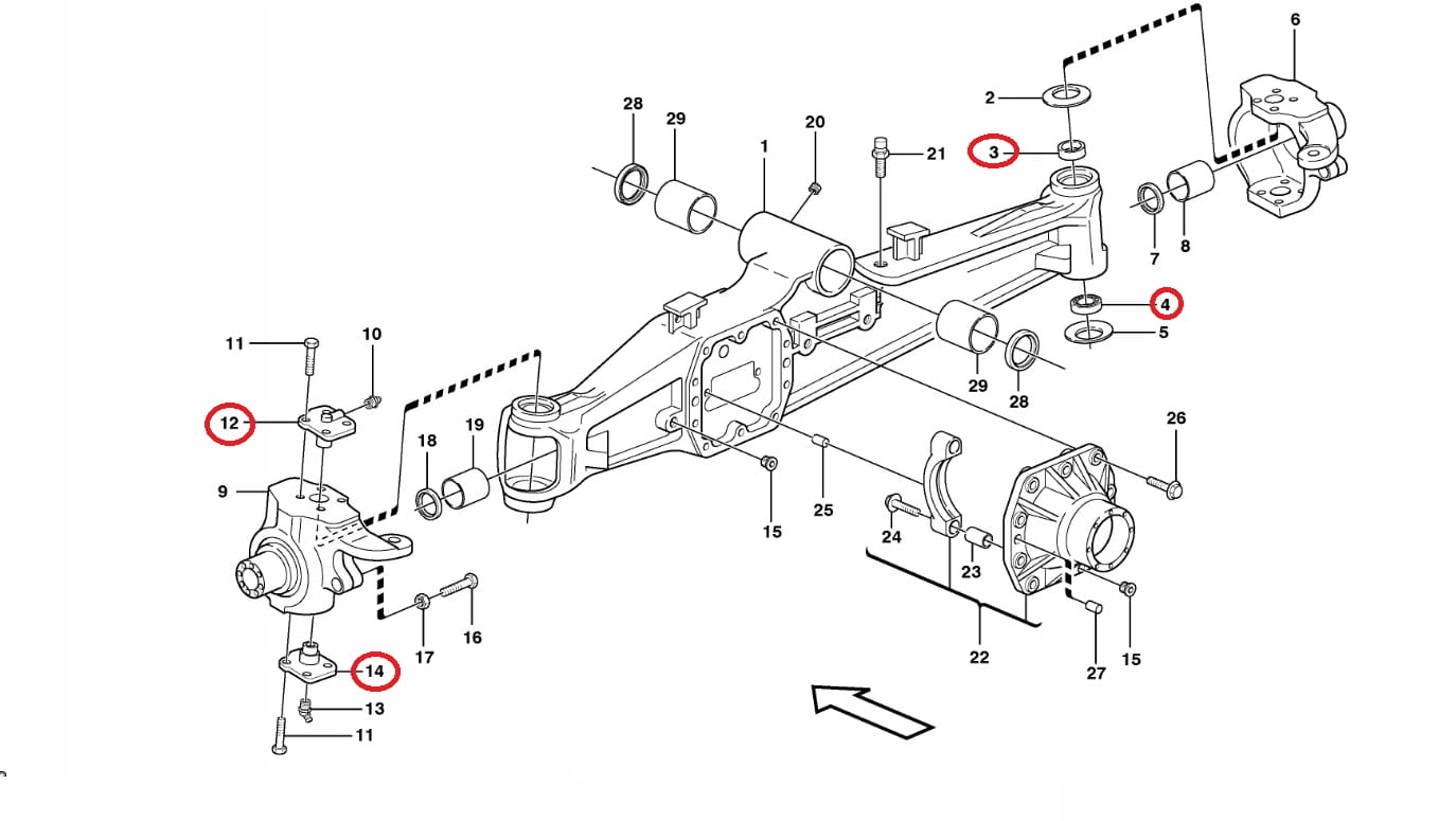 КОМПЛЕКТ ДЛЯ КРОССОВЕРА VOLVO BL 60 61 CARRARO