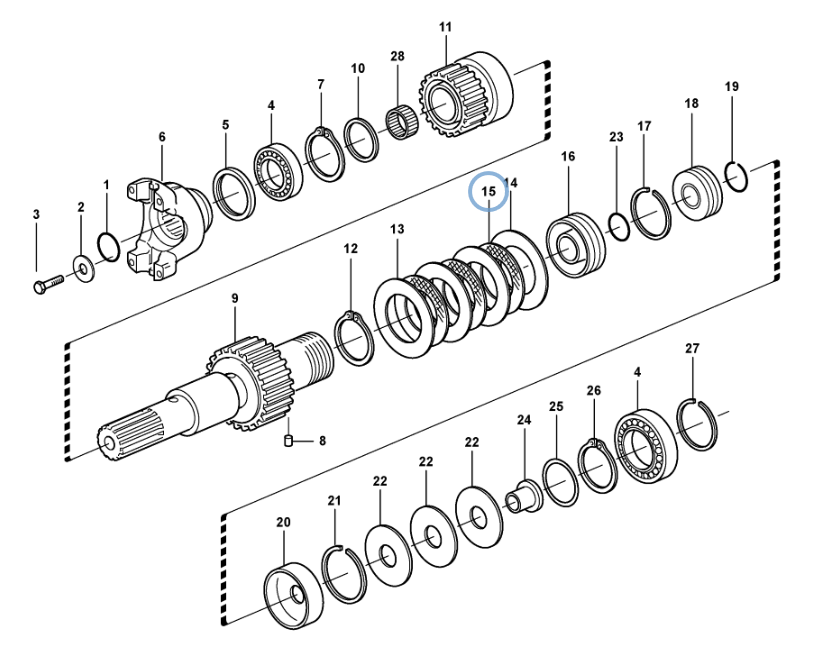 ДИСК КОРОБКИ ПЕРЕДАЧ ПЕРЕДНЕГО ПРИВОДА VOLVO BL70 BL71