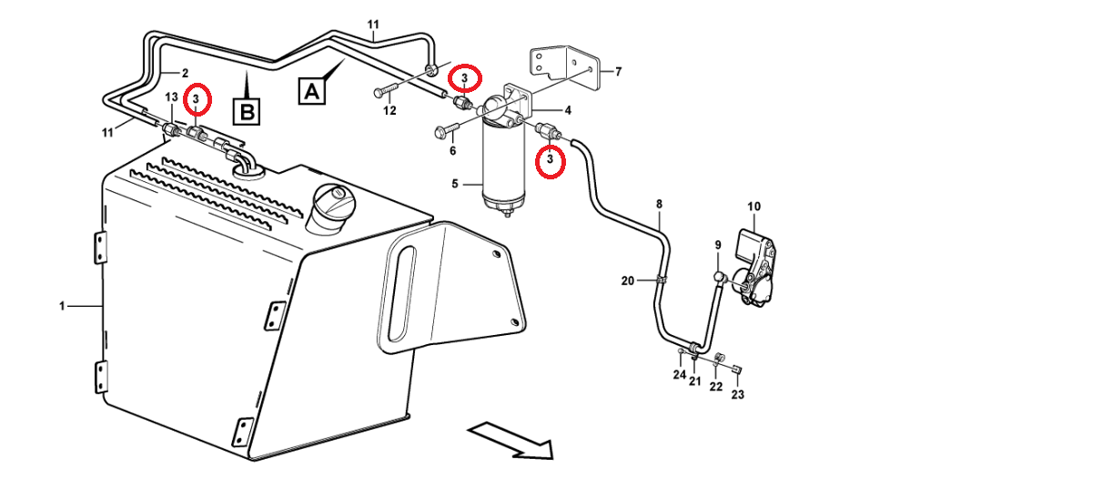 ТОПЛИВНЫЙ ШЛАНГ VOLVO BL 11883346