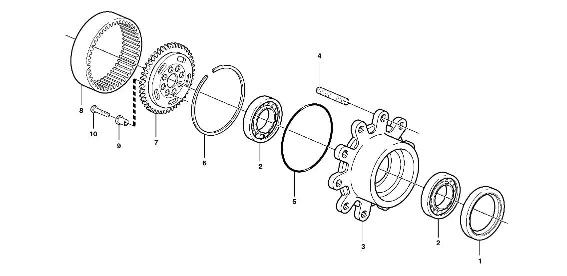 ВЕНК СПУТНИКА KOMATSU WB97 CA0131824