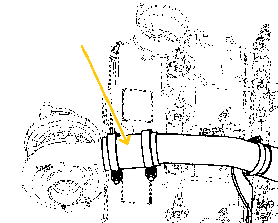 ШЛАНГ ТУРБОМАШИНЫ JCB 527 531 536 541 550 И ДРУГИЕ