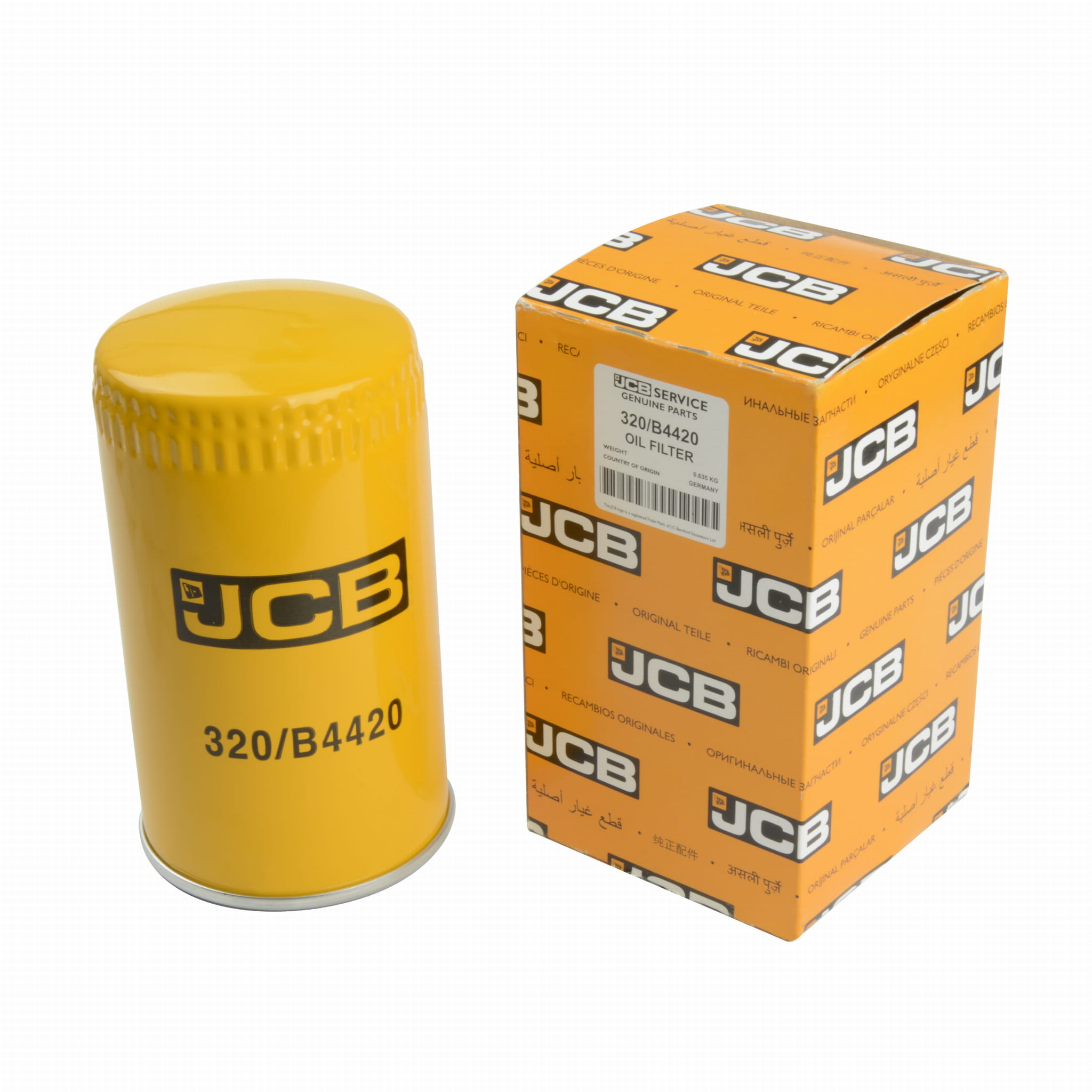 Оригинальный масляный фильтр 320/B4420 JCB 3CX 4CX