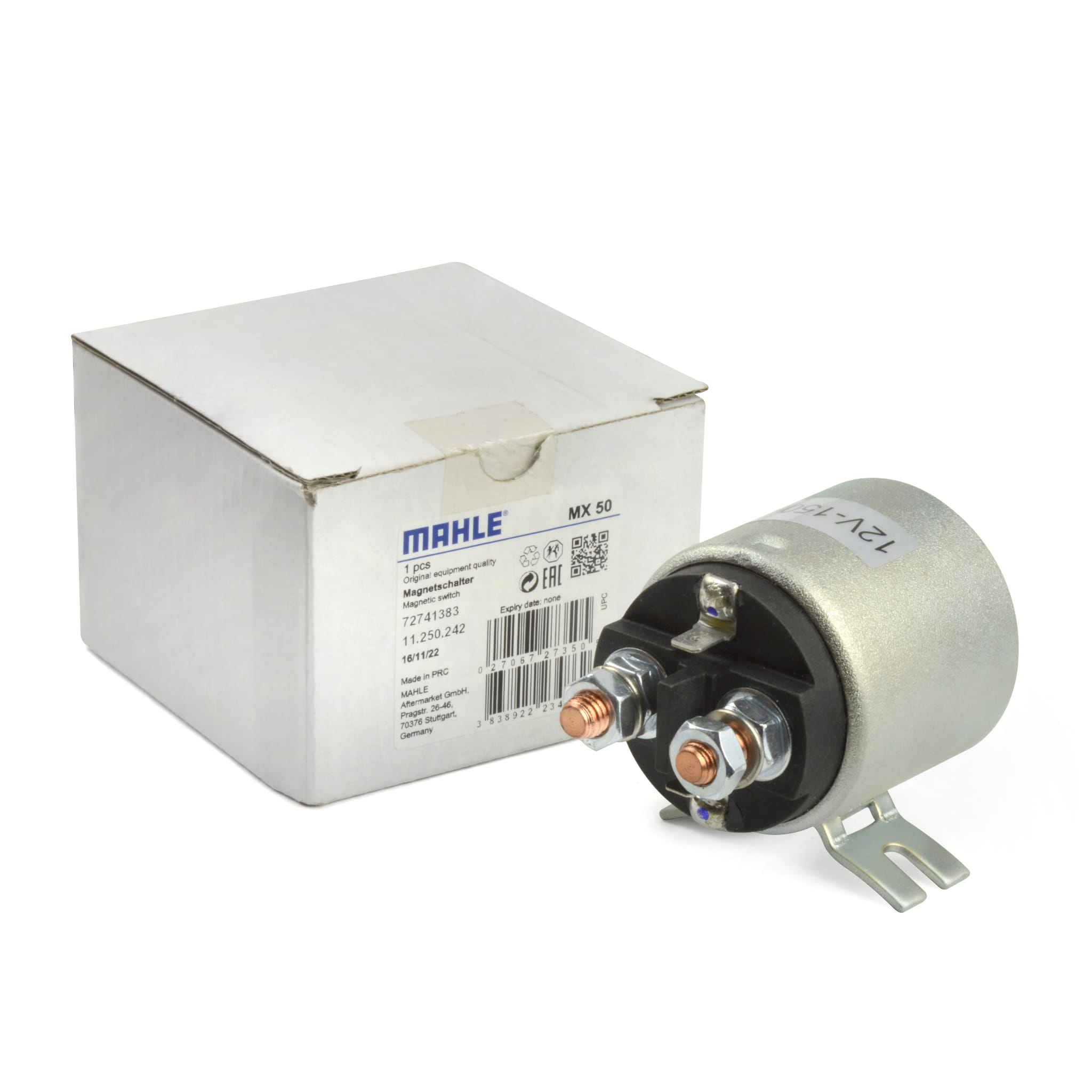 ПУСКОВАЯ КАТУШКА 12 В 150 А 11.250.242 MAHLE