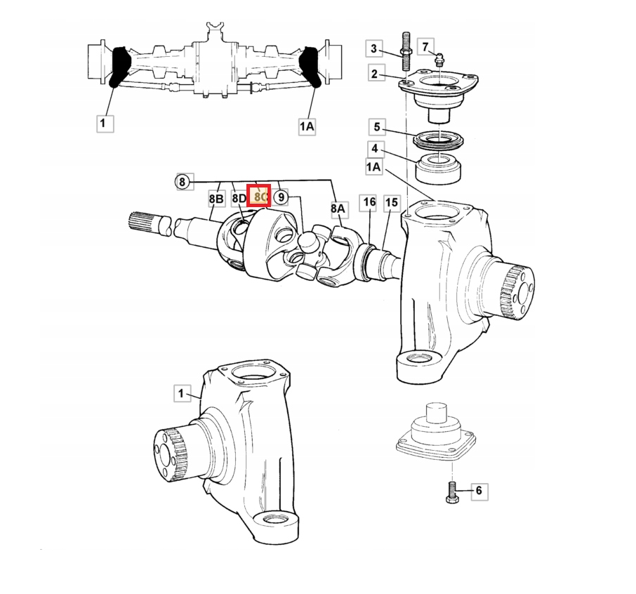 ПОЛУОСЬ 35/93 JCB 3CX 4CX FASTRAC