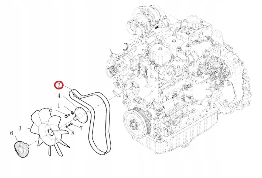 Ремень генератора New Holland