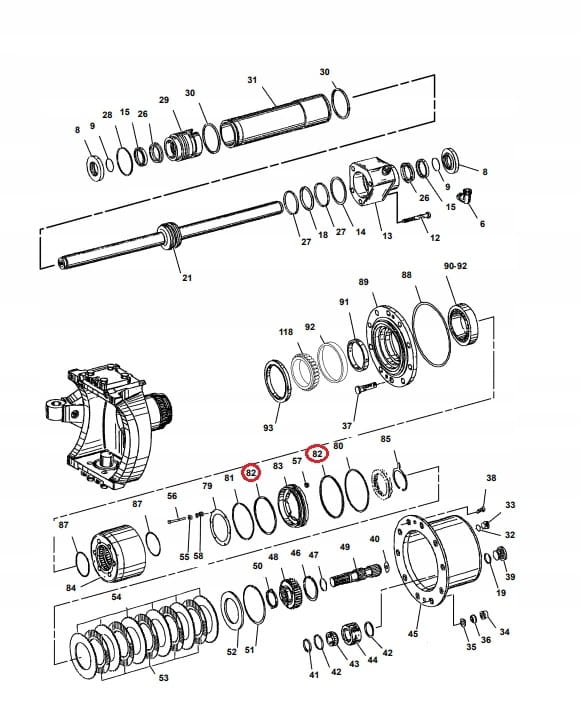 Уплотнение тормоза OEM кат. М312 М315 М316К