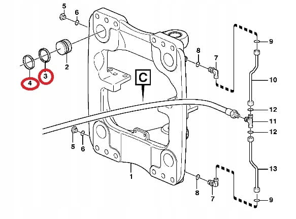 КОМПЛЕКТ ПРОКЛАДОК СКОЛЬЗЯЩЕГО ПРИВОДА VOLVO BL71