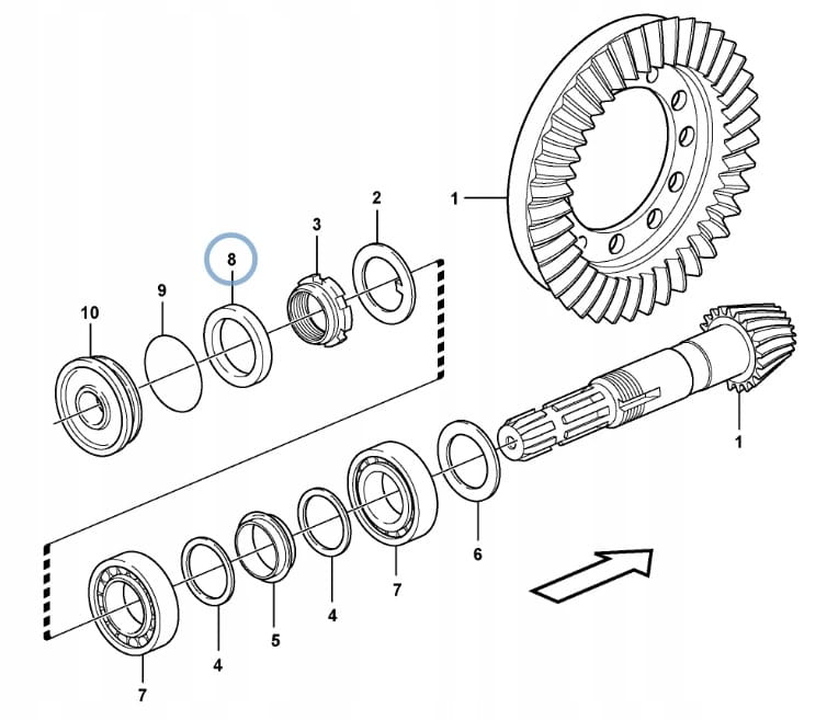 ПЕРЕДНИЙ УПЛОТНИТЕЛЬ ШКИВА АТАКИ VOLVO BL71