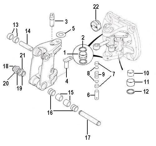 Уплотнение гидроклапана JCB 3CX