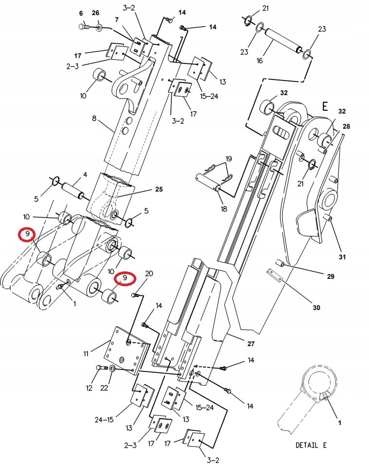 Рукав CAT 428 B / C, 45X63X40