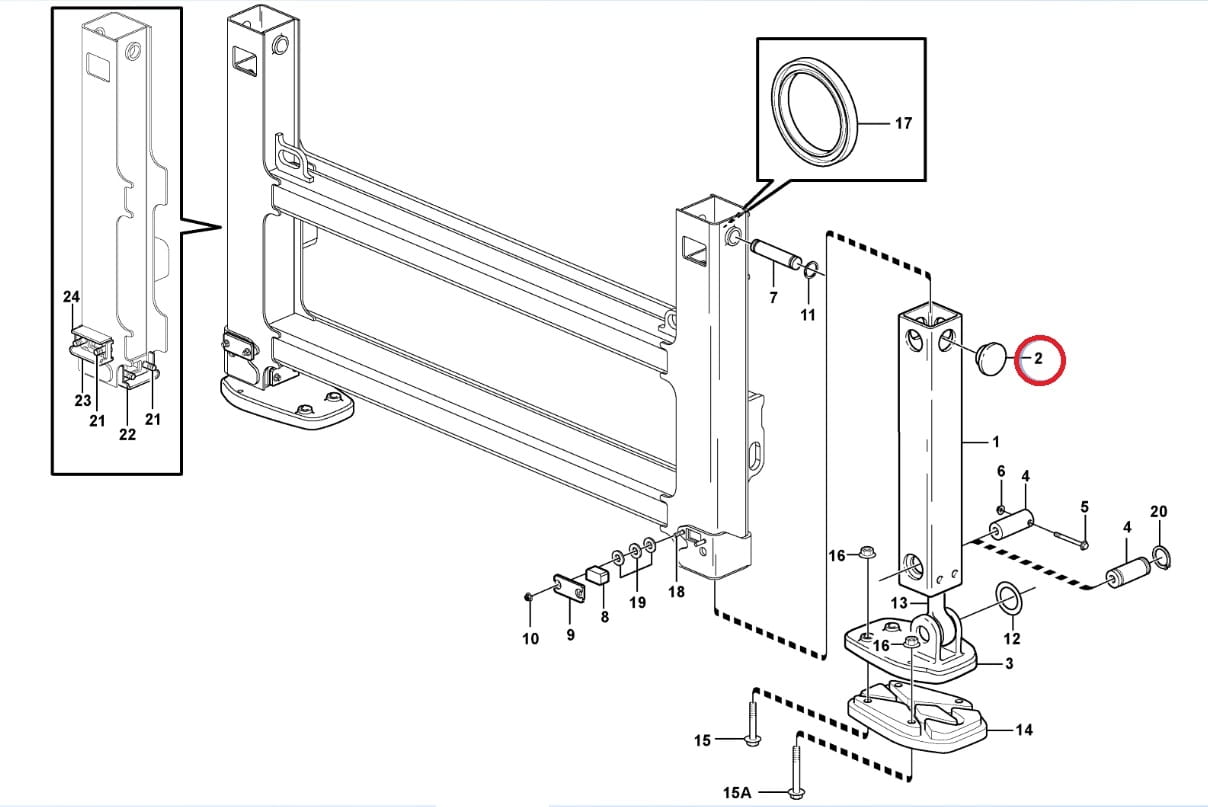 ОПОРНАЯ ПЛИТА VOLVO BL71 BL61 11890229 15604496
