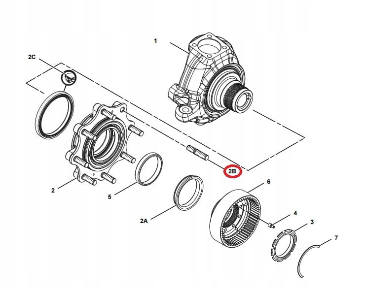 ШПИЛЬКА КОЛЕСНОГО ДИСКА CAT 428D 428E 428F