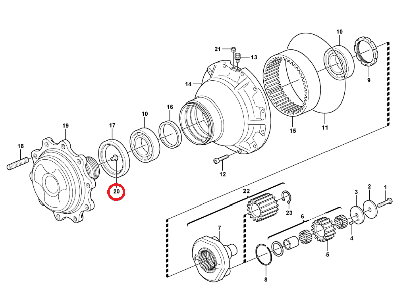 Стопорный штифт VOLVO BL71 BL61 11716613