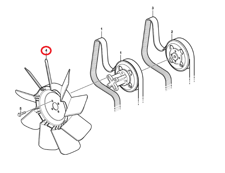 Вентилятор VOLVO BL60 BL61 BL70 BL71 11882519 OEM