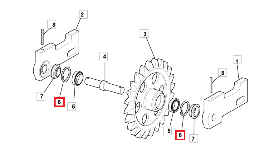Подшипник ступицы колеса JCB MINI 8014 8018 2203/1060