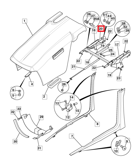 ПЕРЕДНИЙ ПРИВОД КАПОТА JCB 3CX 4CX 331/66727
