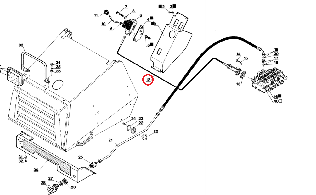 РАСПРЕДЕЛИТЕЛЬНЫЙ КАБЕЛЬ MANITOU MLT 189268 OEM