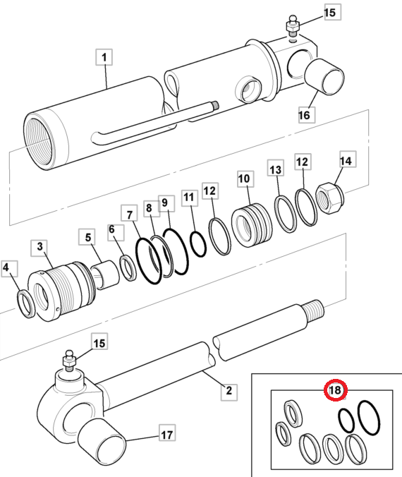 Сальник привода JCB SWING 231/64408
