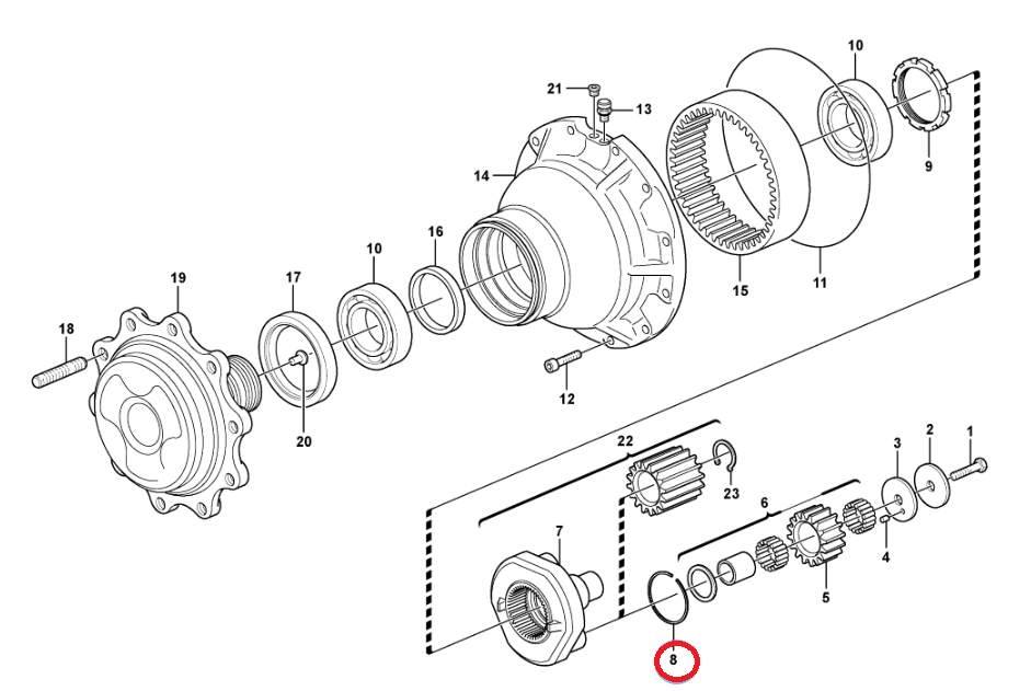 ЗАЩИТА ЗАДНЕЙ ПОЛУОСИ VOLVO BL71 11716594