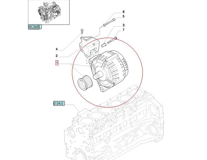 ГЕНЕРАТОР 150 А, НОВЫЙ КОРПУС STEYR 48025533 - 84141455