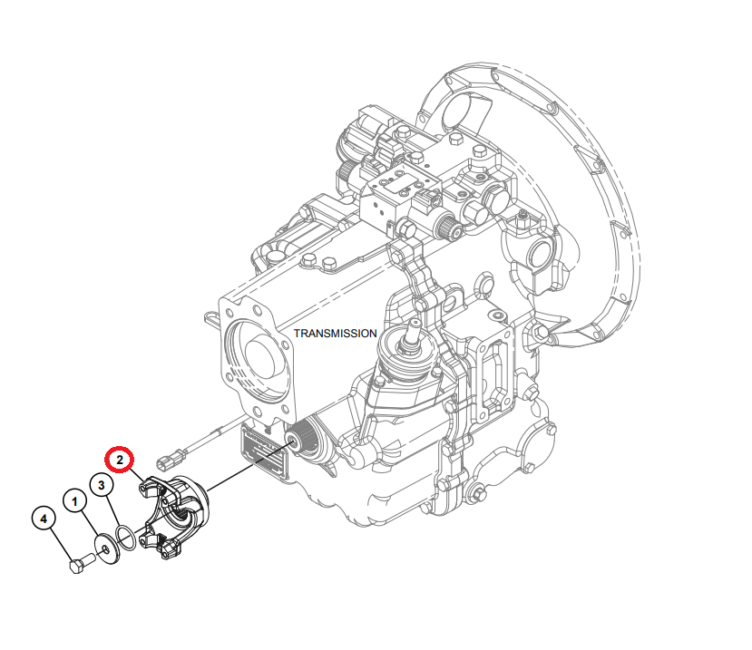 ФЛАНЦЕТ КОРОБКИ ПЕРЕДАЧ TEREX 760 860 6190119M91
