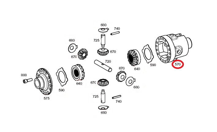 КОРПУС ДИФФЕРЕНЦИАЛА МОСТА ZF 4482330006