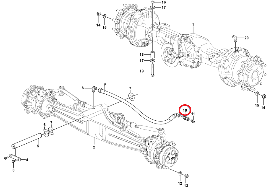 МАСЛЯНАЯ СИСТЕМА ПОДВЕСКИ VOLVO BL60 61 70 71