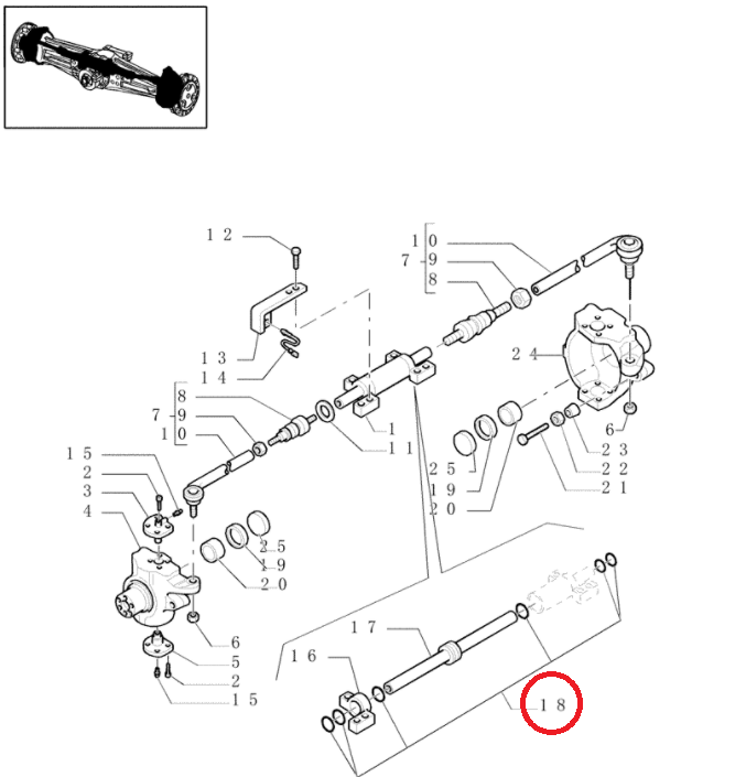 Уплотнения торсионного привода CASE NH 85807985