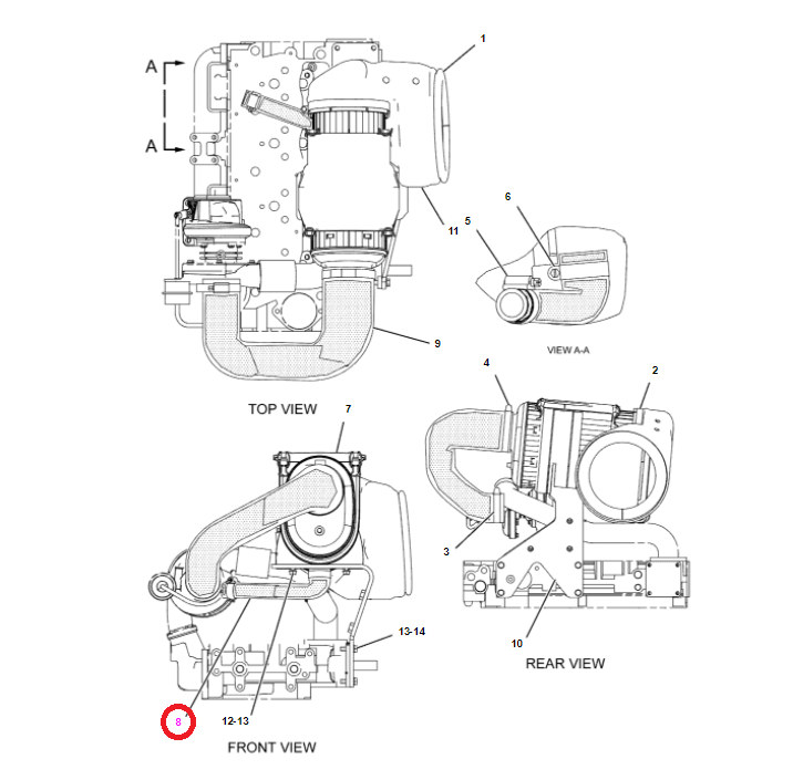 НИЖНИЙ НАКИДНОЙ КОЛПАЧОК ФИЛЬТРА POW CAT 2342622 428E 428D
