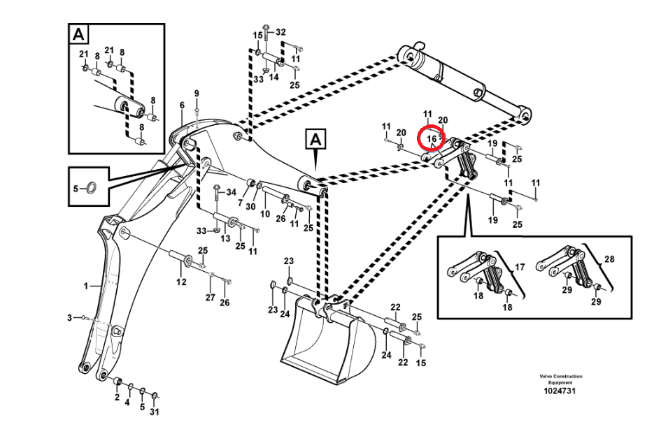 Муфта ковша VOLVO BL 60 61 70 71 11886174