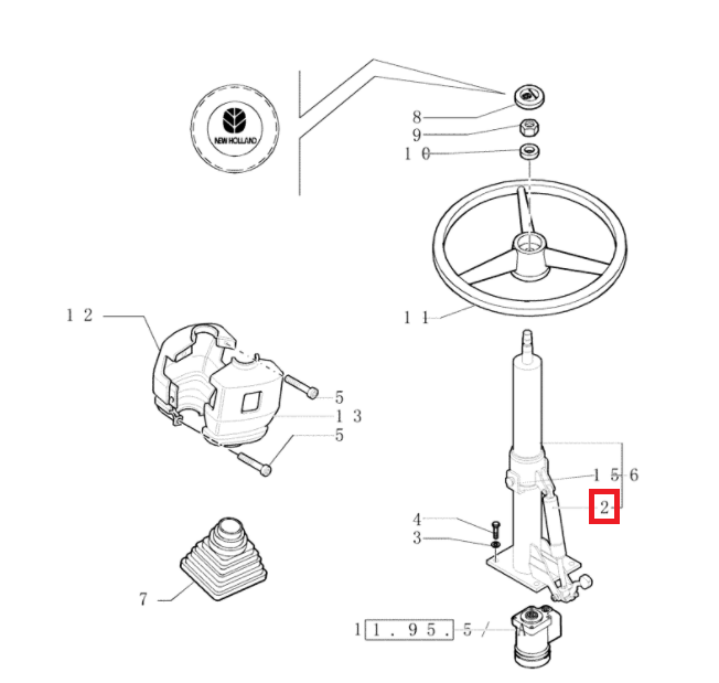 ПРИВОД РУЛЕВОЙ КОЛОНКИ CASE NH 85824197 OEM