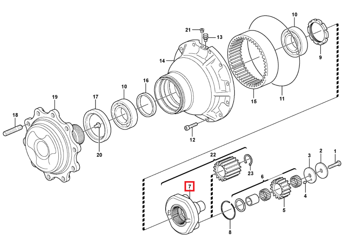 КОРЗИНА ДЛЯ СПУТНИКОВ VOLVO BL60 70 71 148483