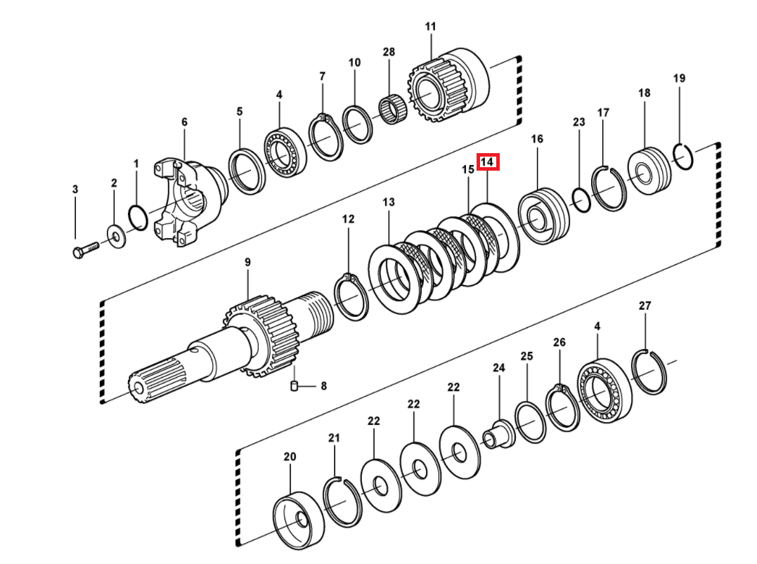 ПРОКЛАДКА КОРОБКИ ПЕРЕДАЧ VOLVO BL60 61 70 71 11709157