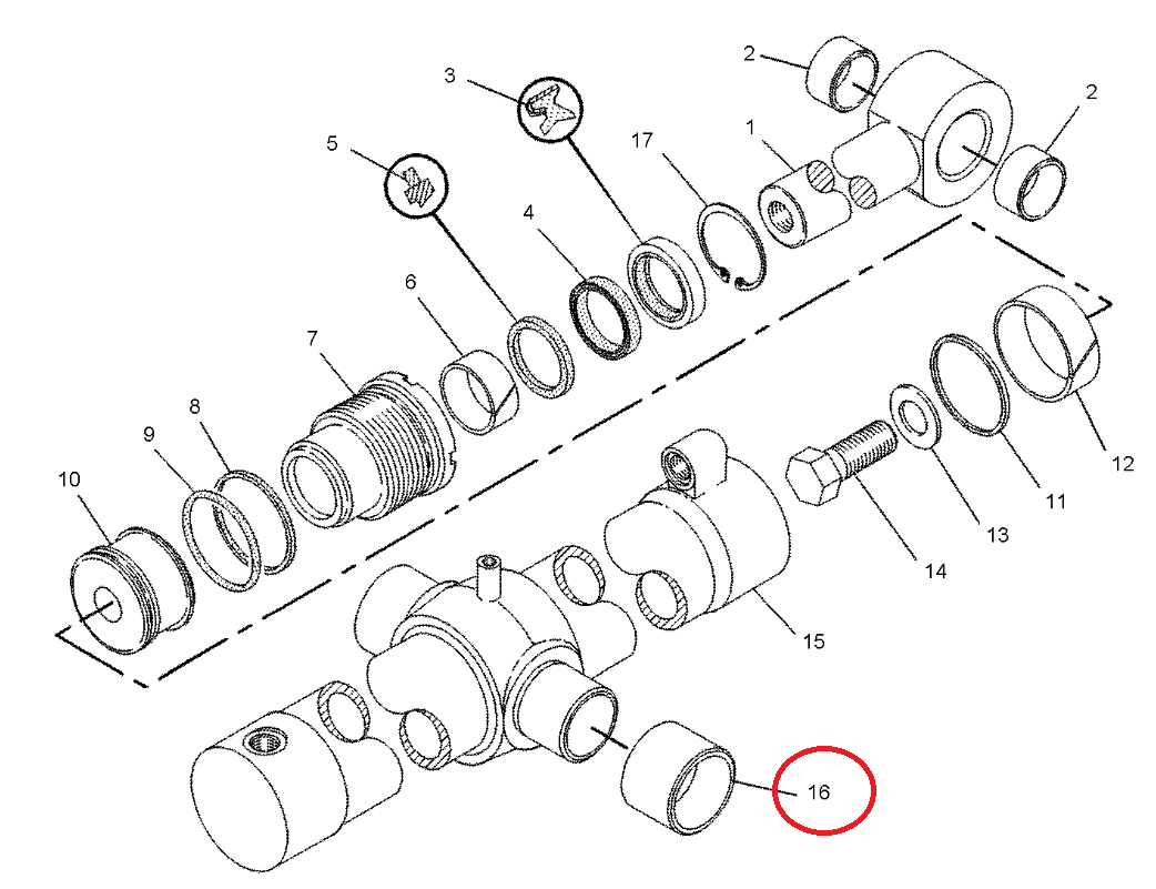 Рукав на плече спереди CAT 428B C D 70X80/52