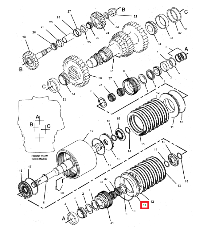 РЕГУЛЯТОР ПЕРЕДАЧ CAT 428B 6Y1254