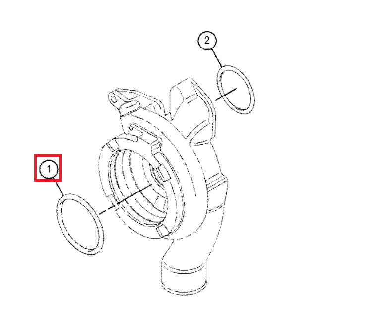 Уплотнение водяного насоса CAT 428B 428C 2006928