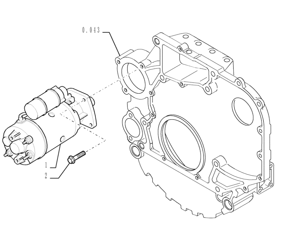 Стартер FIAT HITACHI D95 86992395