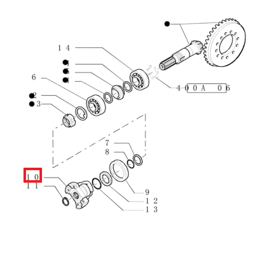 ПЕРЕДНИЙ МОСТ С ФЛАНЦАМИ KOMATSU WB93 WB97 CA0137959