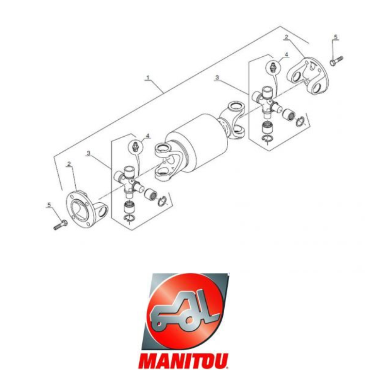 МУФТА ПРИВОДНОГО ВАЛА С ВИБРОГАСИТЕЛЕМ MANITOU
