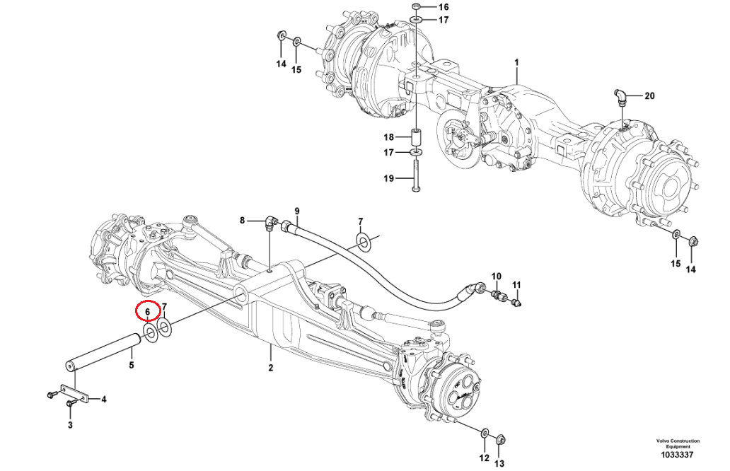 ШАЙБА КРЕПЛЕНИЯ ПЕРЕДНЕГО МОСТА VOLVO BL 11888497