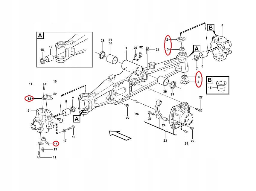 КОМПЛЕКТ ДЛЯ КРОССОВЕРА VOLVO TEREX CARRARO OEM