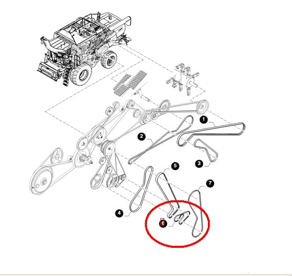 САМОНИВЕЛИРУЮЩИЙСЯ ПОДСЕДЕЛЬНЫЙ РЕМЕНЬ (2 ШТ.) NEW HOLLAND 84056913
