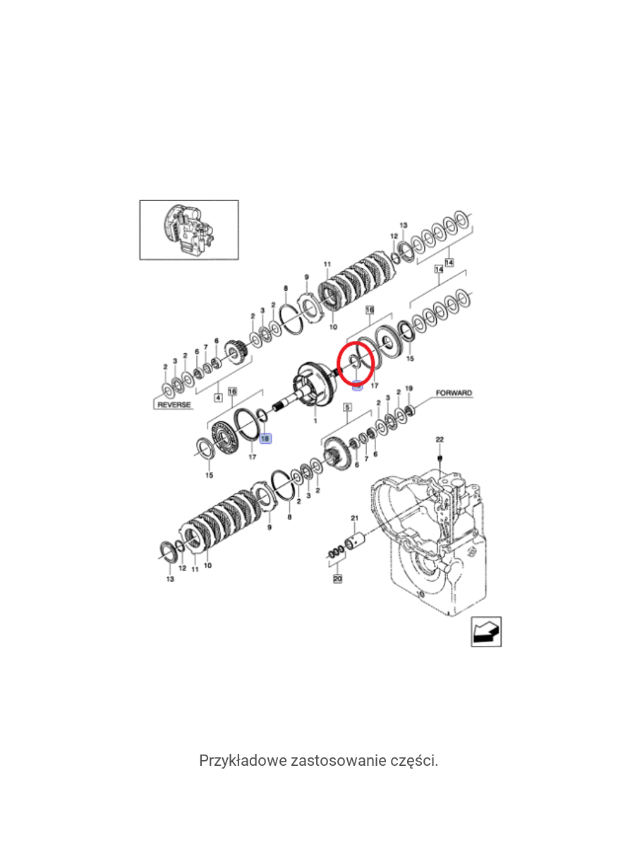 Корзина сцепления коробки передач New Holland LM CNH 85806781