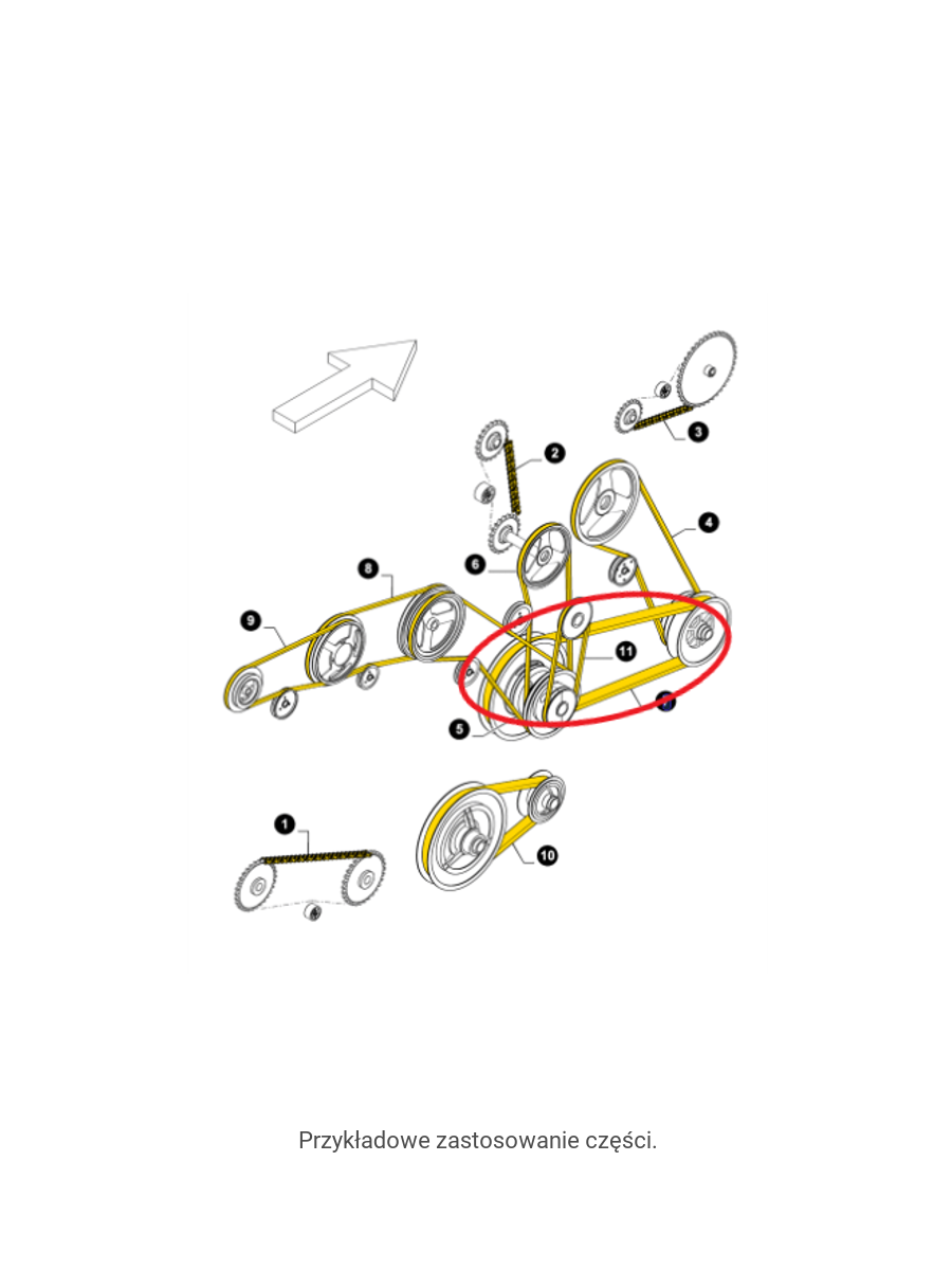 Ремень молотилки NEW HOLLAND 80434160-89832601