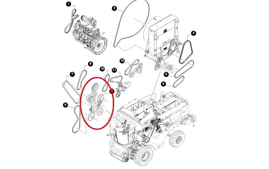 PAS MŁOCARNI 5HB, НОВЫЙ ЧЕХОЛ HOLLAND CASE 84072772