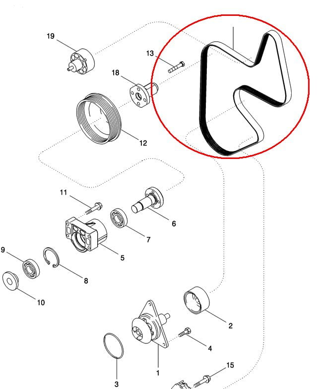 КЛИНОВОЙ РЕМЕНЬ NEW HOLLAND CNH 87403145-87441267
