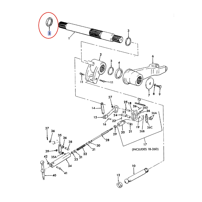 Сальник подъемного ролика NEW HOLLAND 86015944