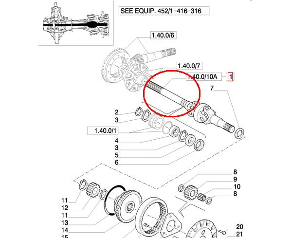 МУФТА КРЕСТОВИДНЫХ ПОЛУОСЕЙ NEW HOLLAND CASE STEYR 5191550 - 9967774 - 87361042